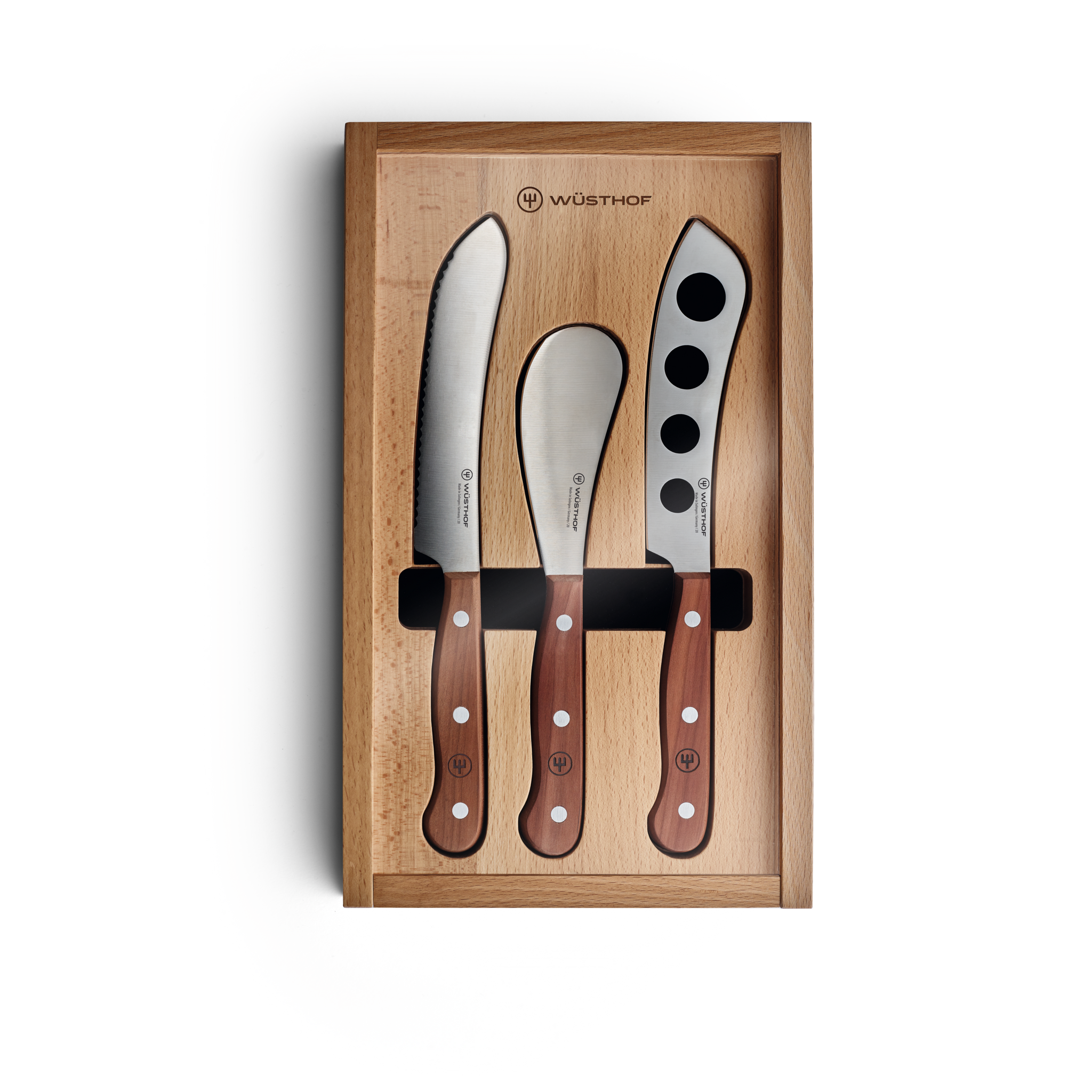 Plum Wood 3-Piece Charcuterie Set