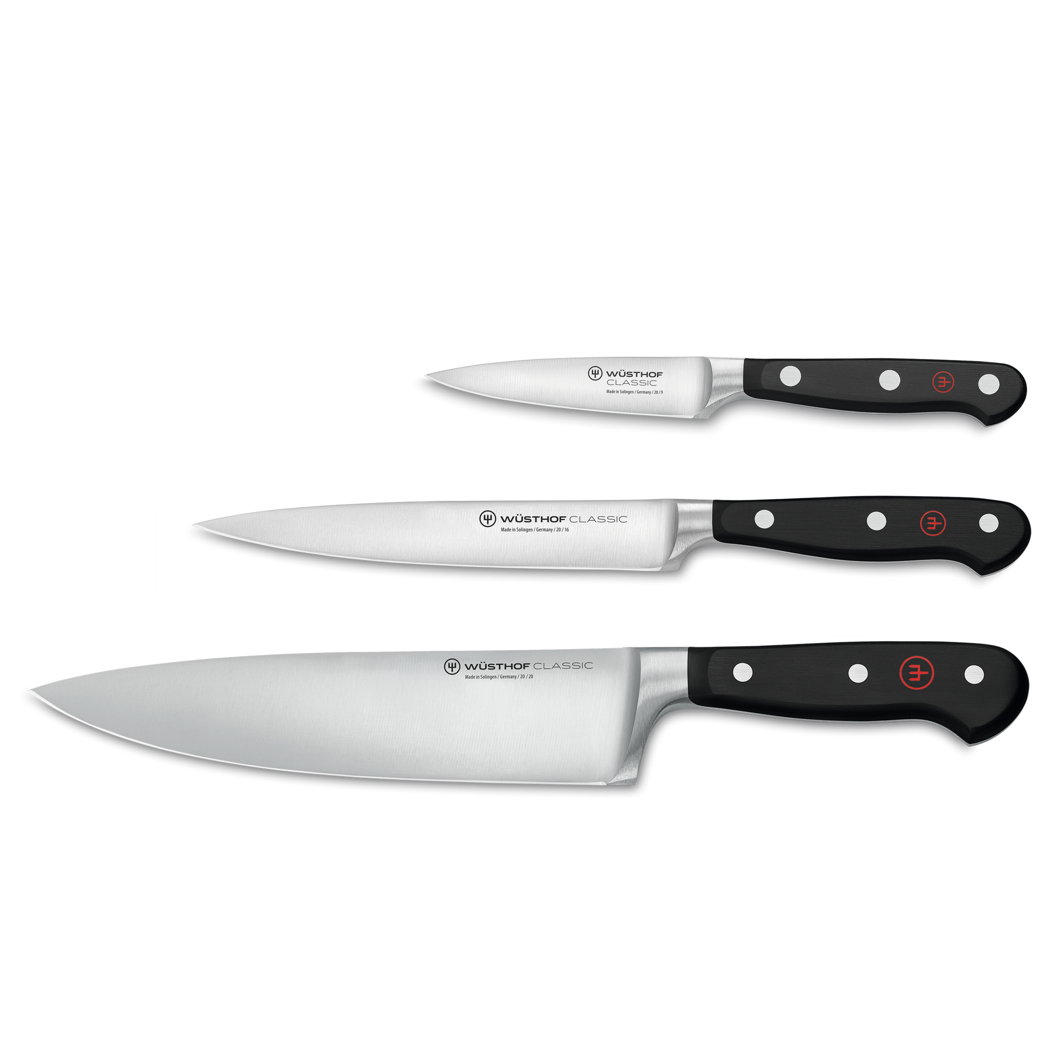 Classic 3-Piece Chef's Knife Set