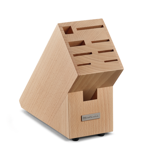 9-Slot Knife Block | Beech