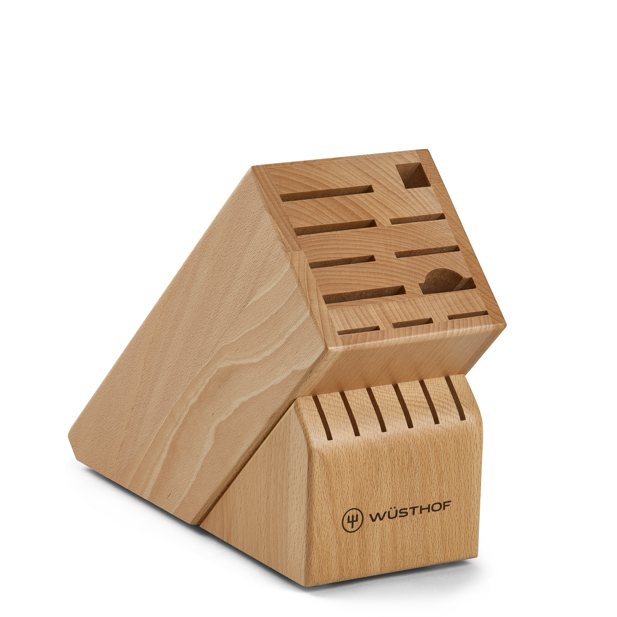 17 Slot Knife Block | Beech